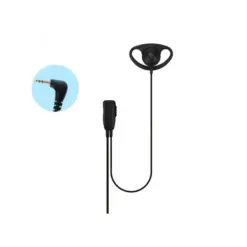 D Shaped Earpiece with Inline PTT for Motorola TLKR T60 , T80 Extreme, T82